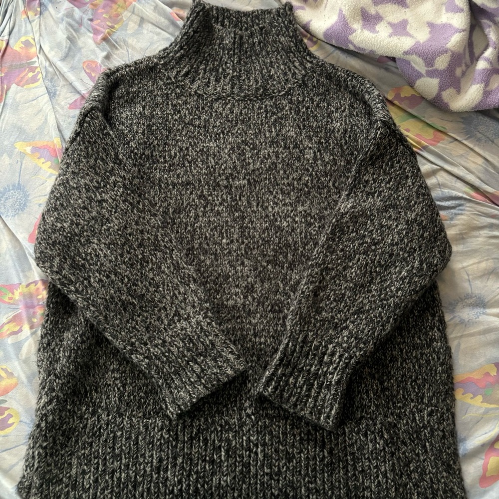 Ann Taylor Charcoal Turtleneck Sweater